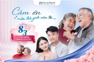 “Cảm ơn một nửa thế giới của tôi” P.D de Paris tri ân chị em phụ nữ 100 suất làm đẹp miễn phí