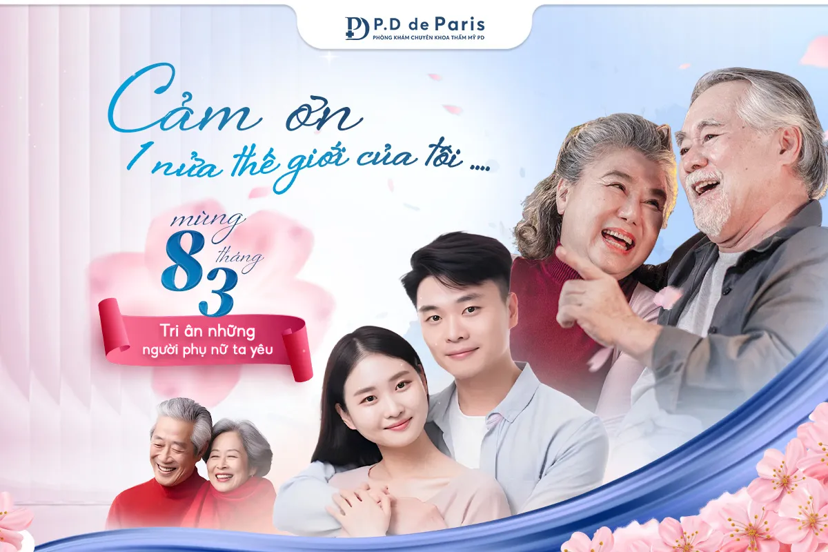 “Cảm ơn một nửa thế giới của tôi” P.D de Paris tri ân chị em phụ nữ 100 suất làm đẹp miễn phí