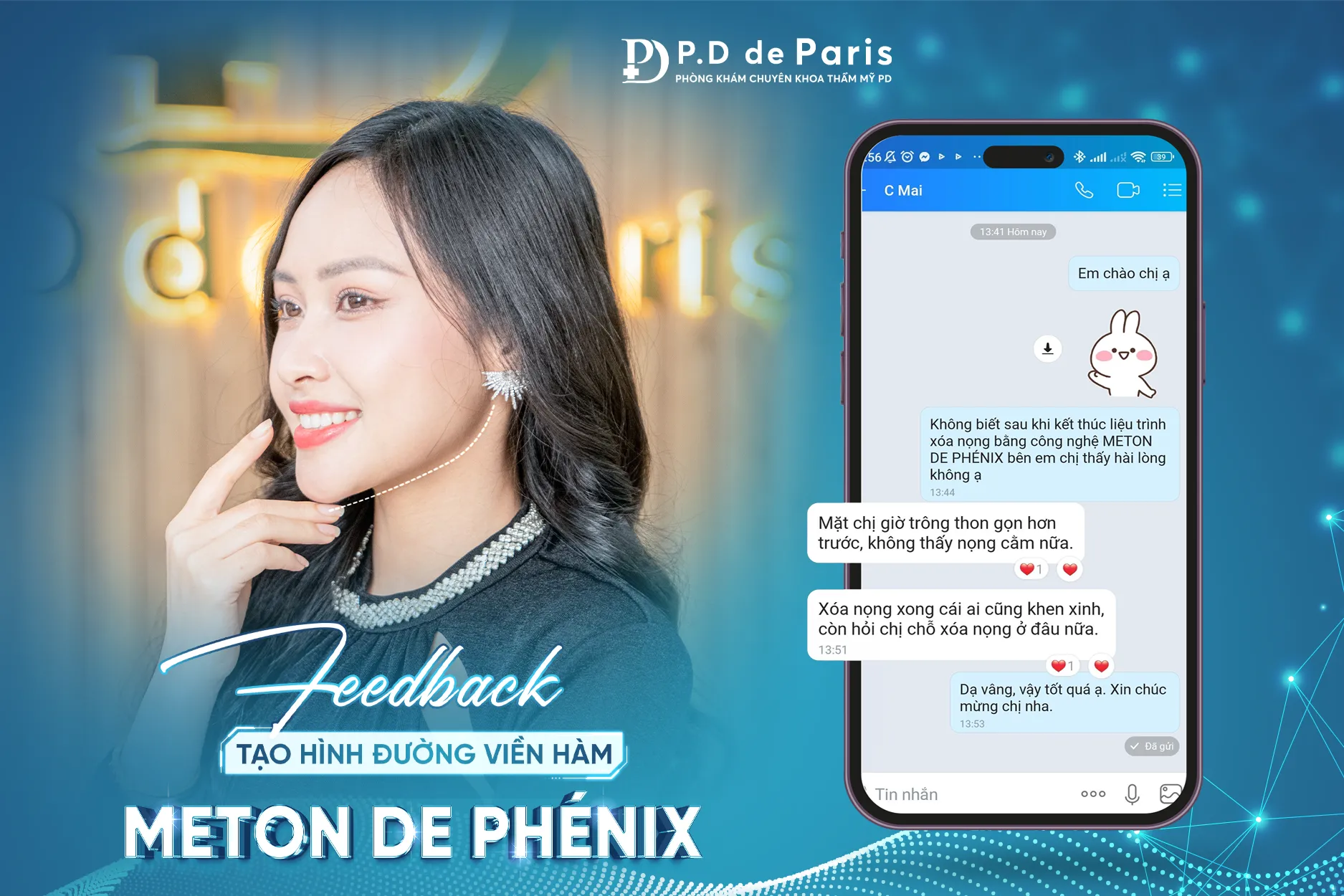 Xoá nọng cằm an toàn, không xâm lấn với Công nghệ Meton de Phénix tại P.D de Paris