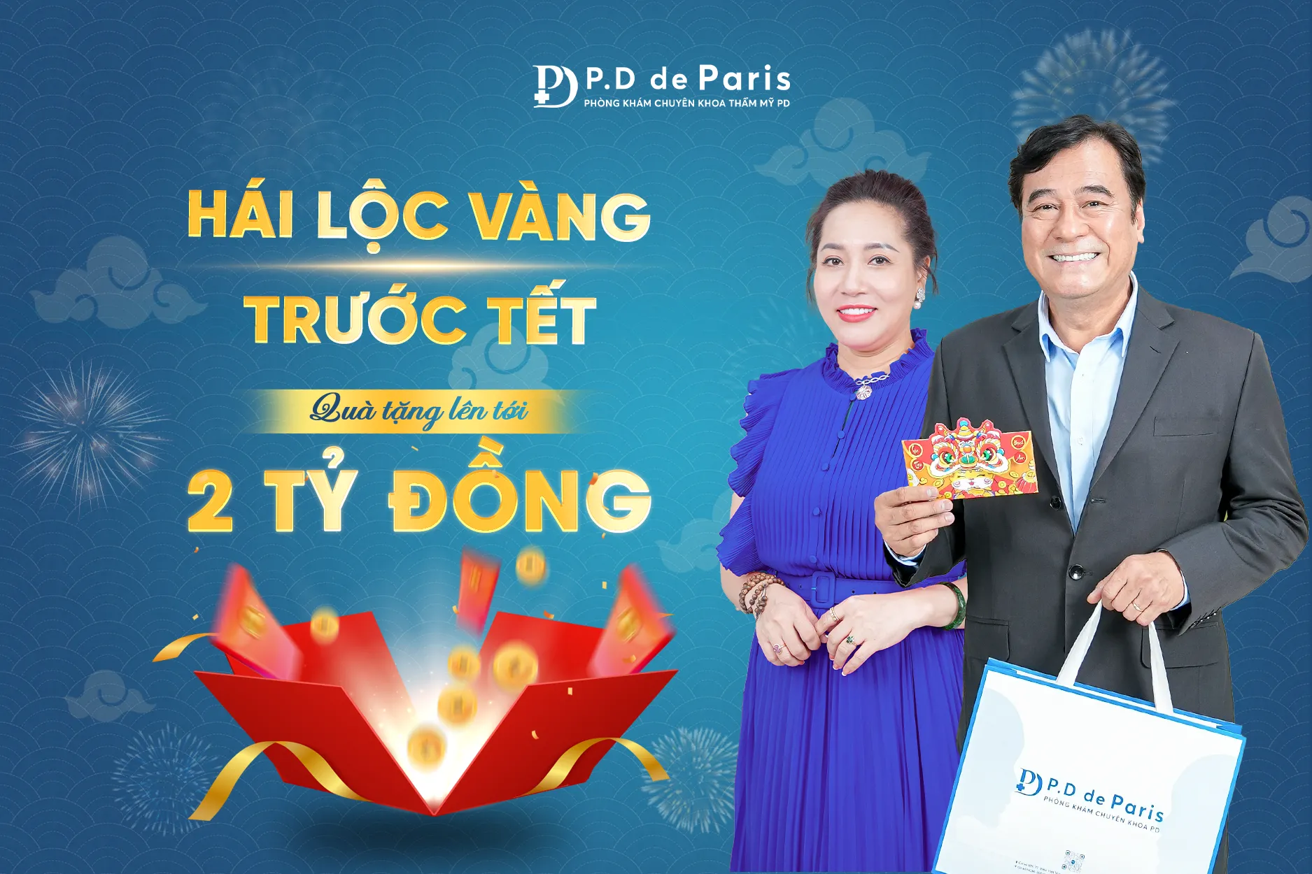 Phòng khám P.D de Paris khuyến mãi: HÁI LỘC VÀNG TRƯỚC TẾT – QUÀ TẶNG LÊN TỚI 2 TỶ ĐỒNG