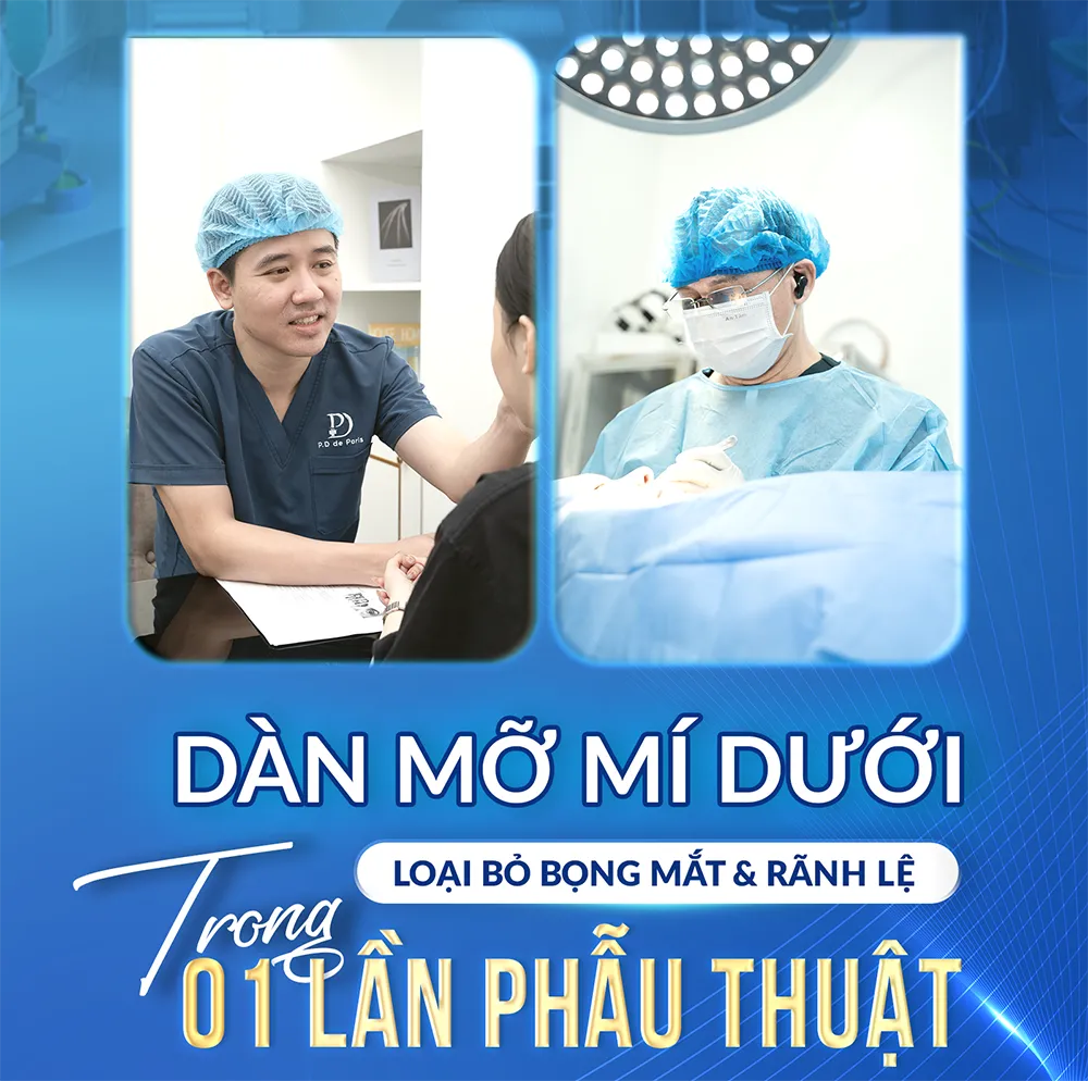 Quy trình dàn mỡ mí dưới tại P.D De Paris có gì đặc biệt?