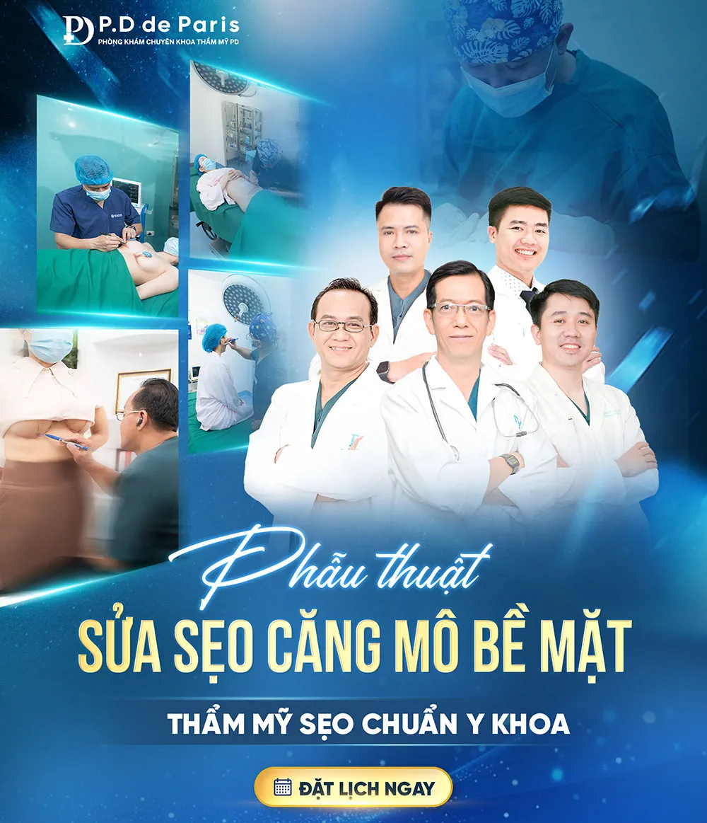 Sửa sẹo căng mô bề mặt: Giải pháp y khoa hiện đại cho làn da sẹo lồi, rỗ, sần sùi tại phòng khám PD de Paris