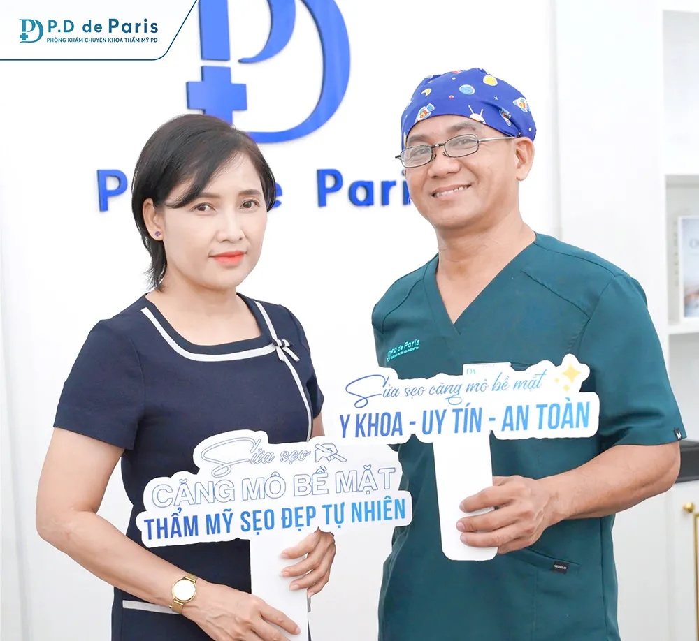 Quy trình sửa sẹo căng mô bề mặt tại PD De Paris gồm những bước nào?